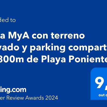 Casa Mya Con Terreno Privado Y Parking Compartido - A 800M De Playa Poniente Villa Benidorm Kültér fotó