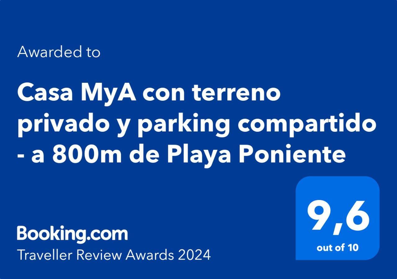 Casa Mya Con Terreno Privado Y Parking Compartido - A 800M De Playa Poniente Villa Benidorm Kültér fotó